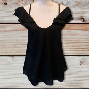 🎄Lisa & Lucy Ruffle Sleeve Cold Shoulder Blouse